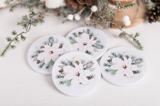 Magnolia Christmas Coasters