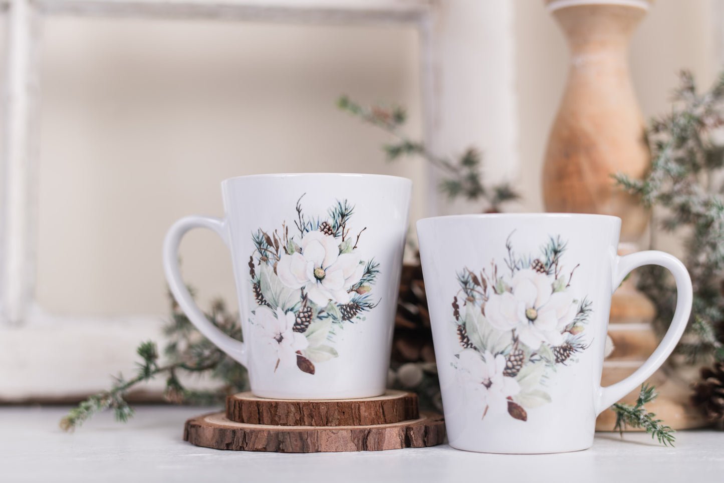 Magnolia Christmas Latte Mugs