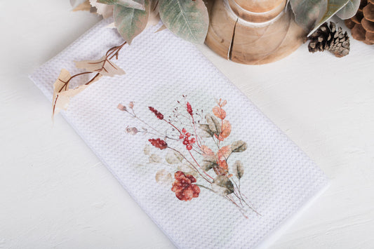 Spicy Floral Tea Towel