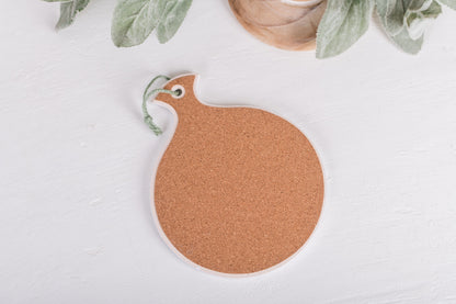 spoon rest with cork backing