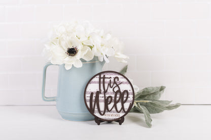 DIY Faith Shelf Sitter Kit - It Is Well With My Soul