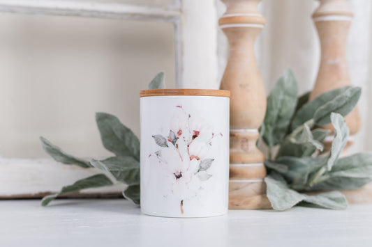 Magnolia Bathroom Jar - Medium