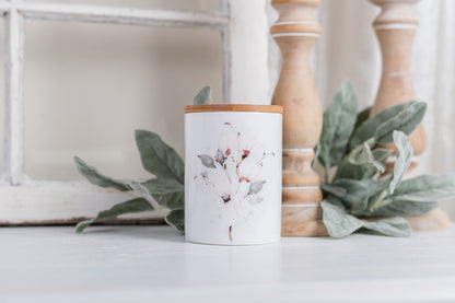 Magnolia Bathroom Jar - Medium