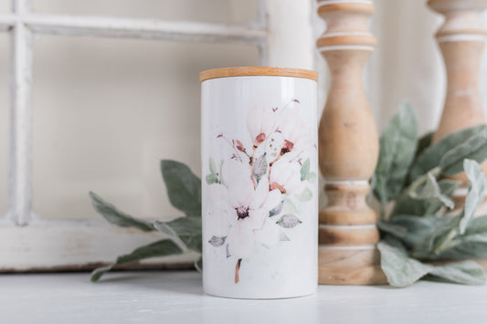 Magnolia Bathroom Jar - Large