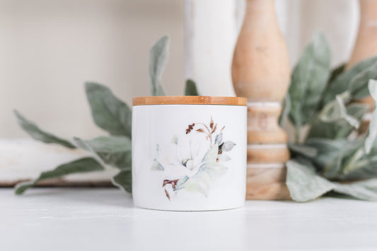 Magnolia Bathroom Jar - Small