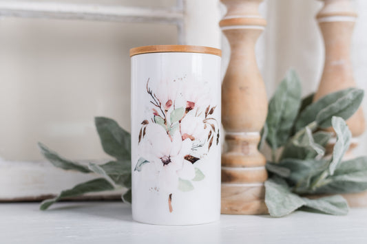 Magnolia Bathroom Jar - Large