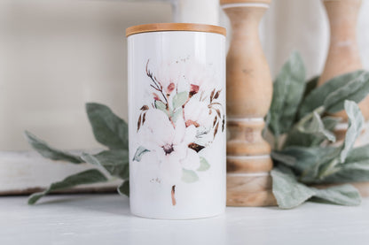 Magnolia Bathroom Jar - Large