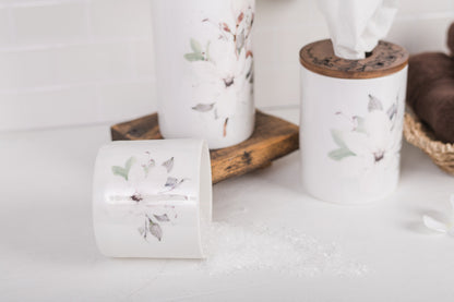 Magnolia Bathroom Jar - Small