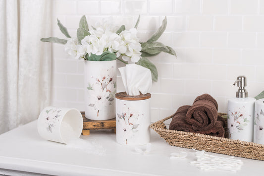 Magnolia Bathroom Jar - Large