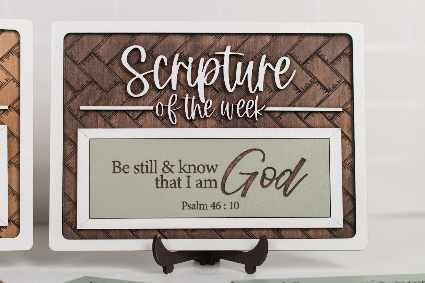 Scripture of the Week Decor Sign