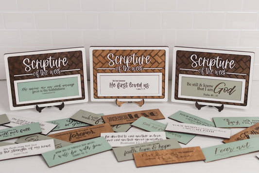 Extra Scriptures  for the Scripture of the Week Decor Sign