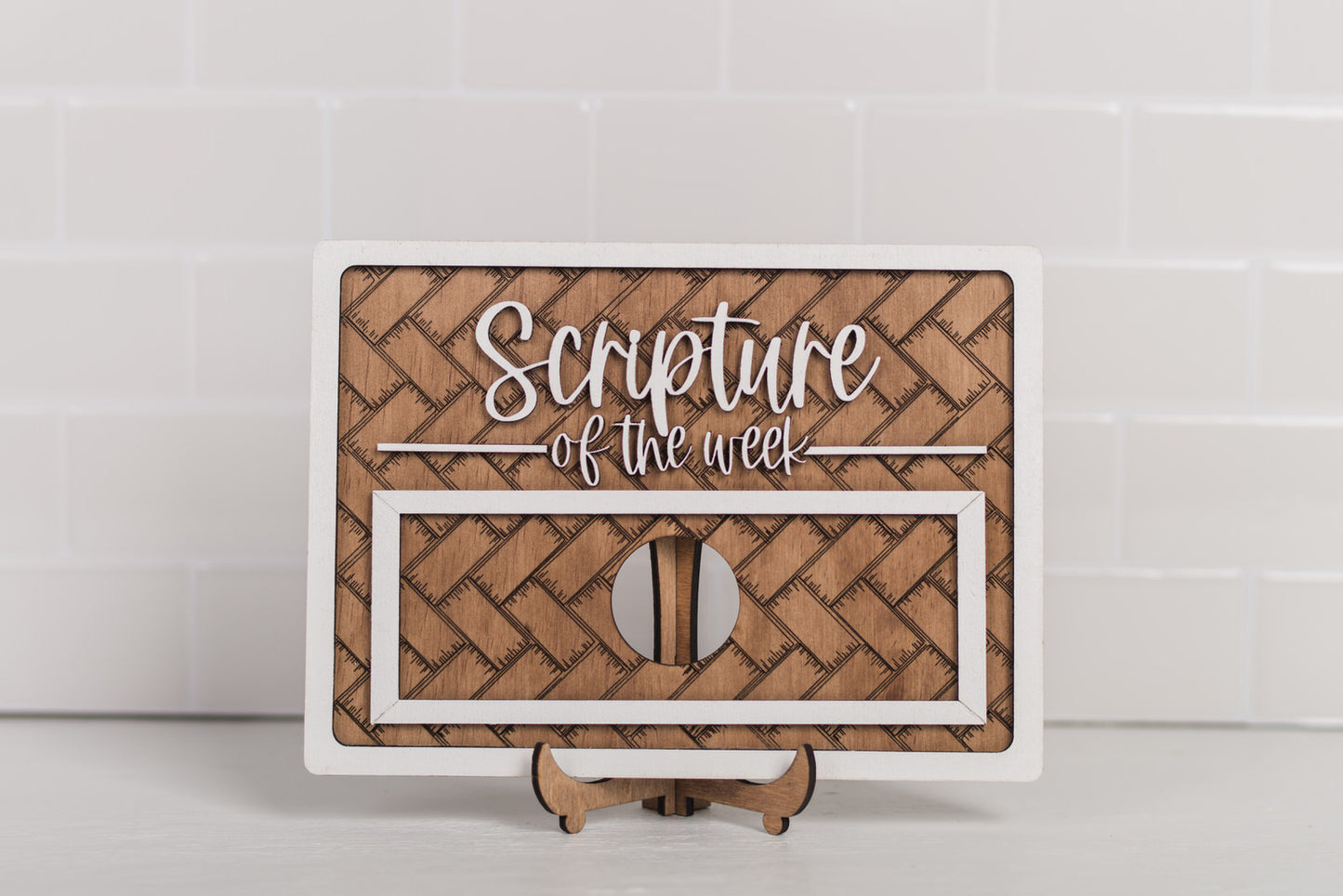 Scripture of the Week Decor Sign