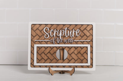 Scripture of the Week Decor Sign