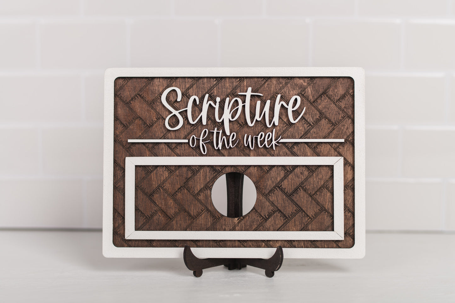 Scripture of the Week Decor Sign