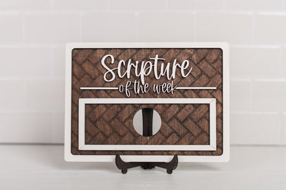 Extra Scriptures  for the Scripture of the Week Decor Sign
