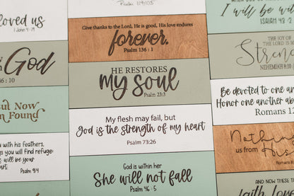 Extra Scriptures  for the Scripture of the Week Decor Sign