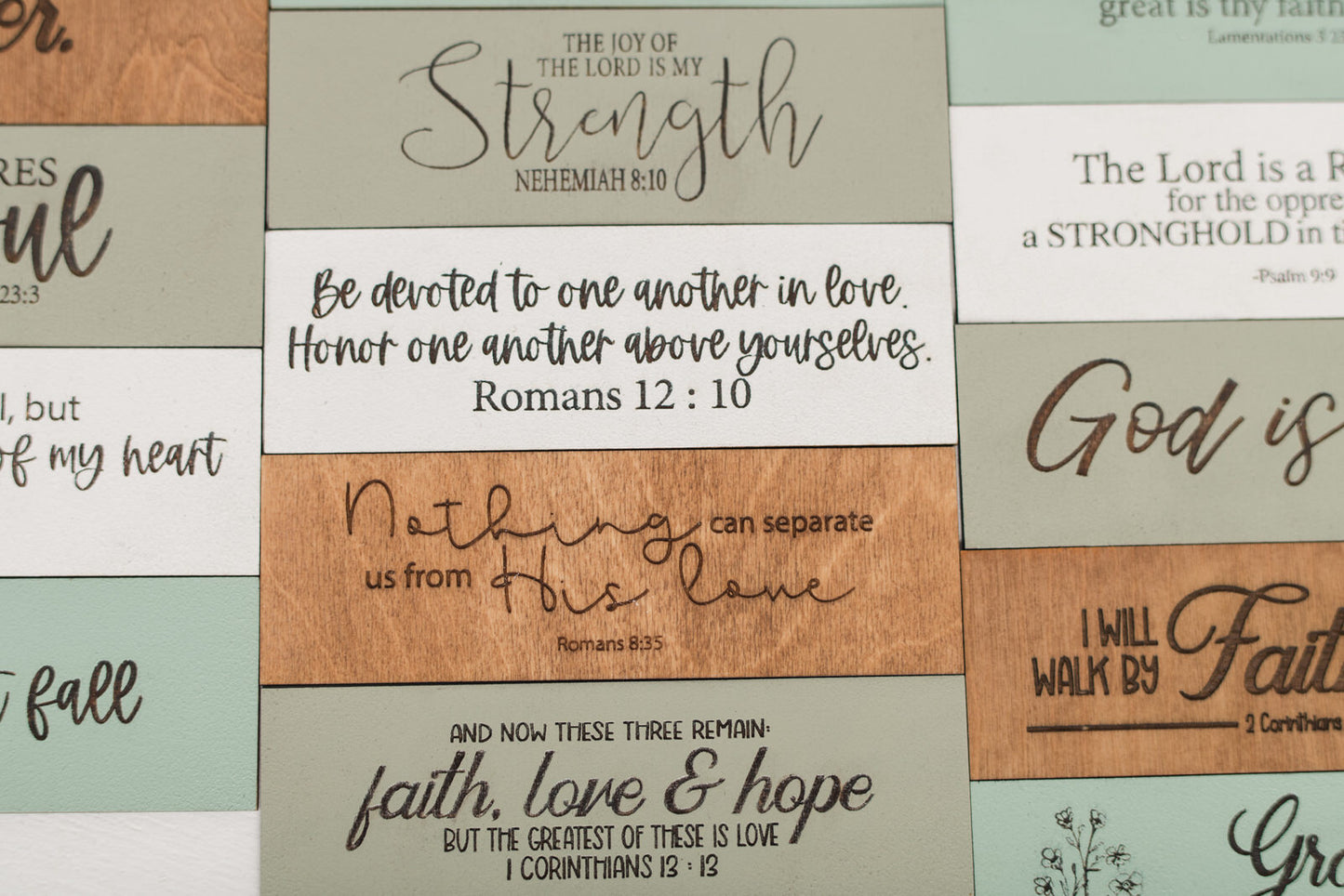 Scripture of the Week Decor Sign