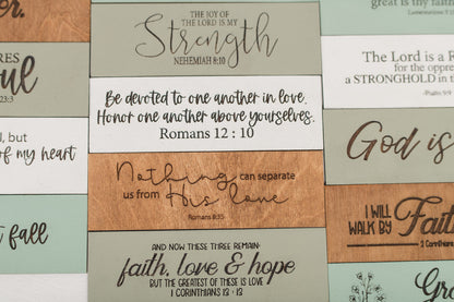Scripture of the Week Decor Sign