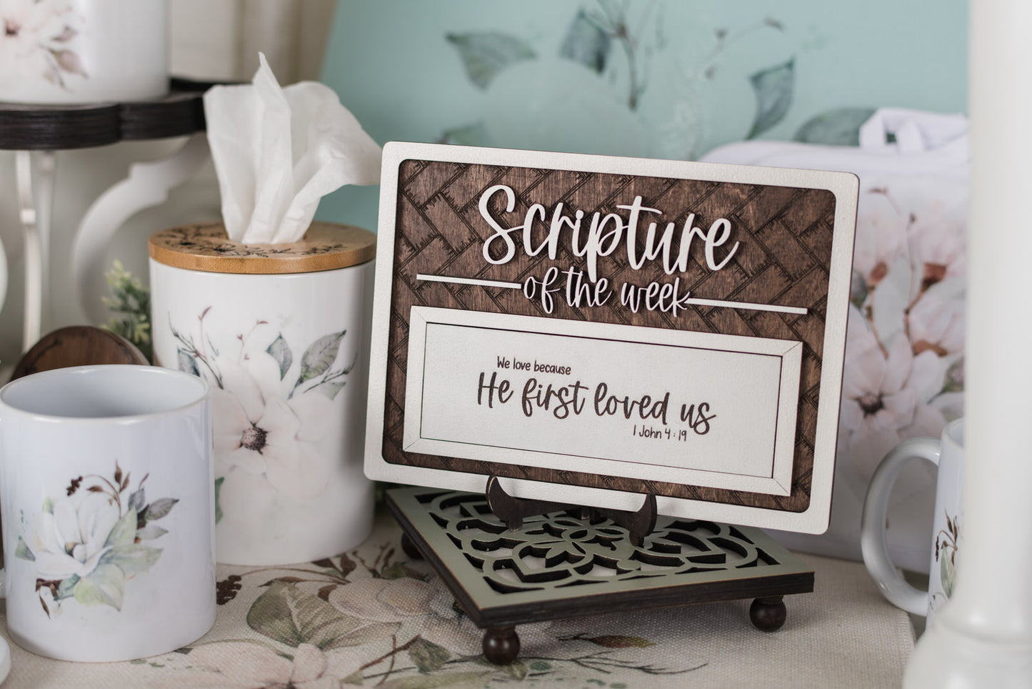 Scripture of the Week Decor Sign