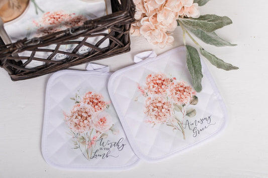Spring Botanical Pot Holders