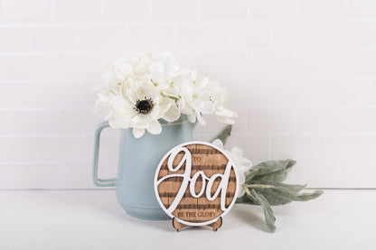 DIY Faith Shelf Sitter Kit - To God Be The Glory