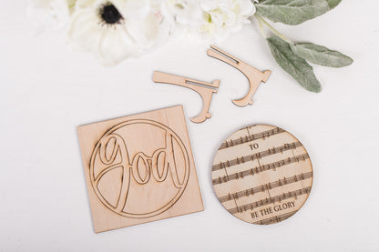 DIY Faith Shelf Sitter Kit - To God Be The Glory