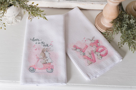 Whimsical Valentine Tea Towels
