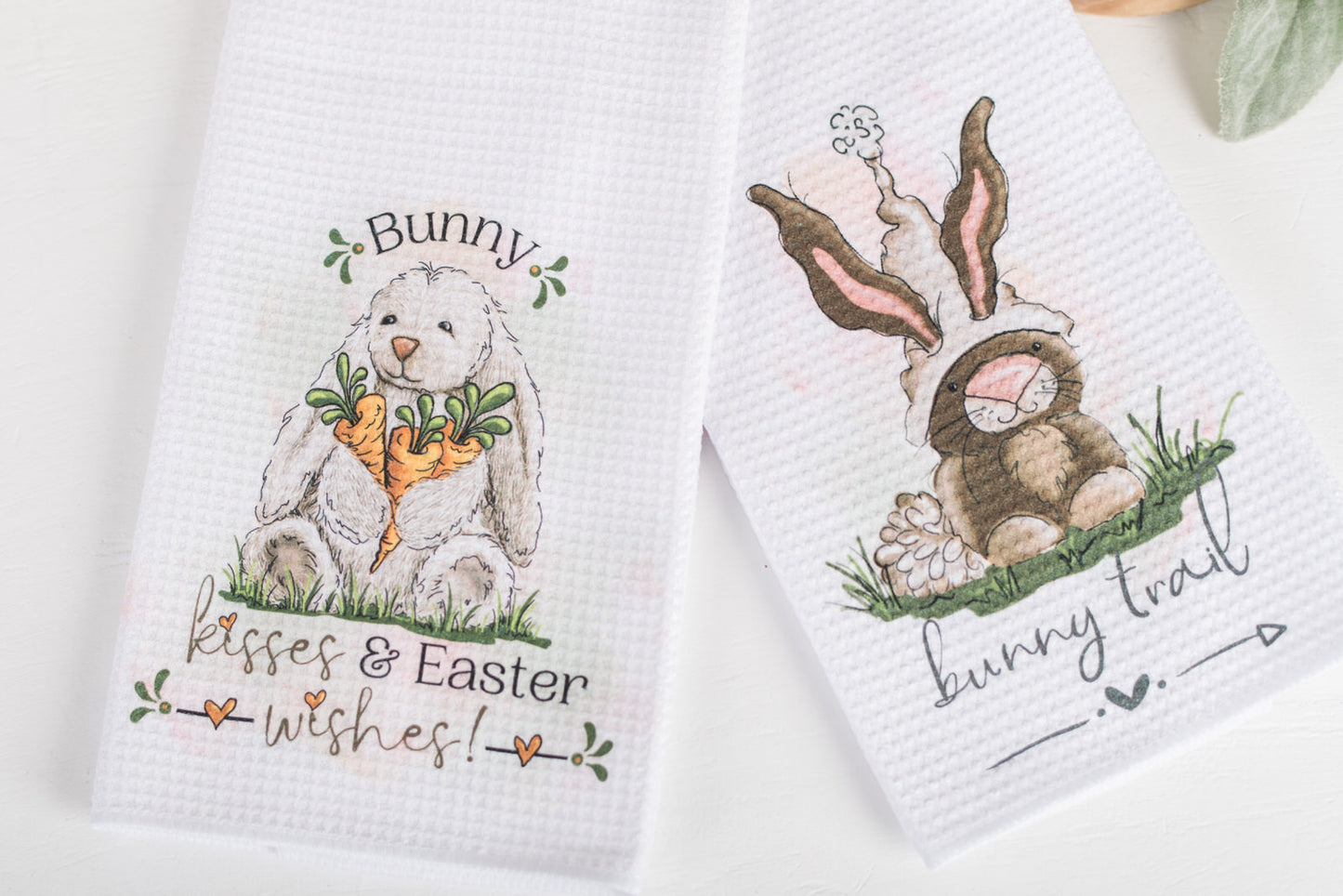 Whimsical Easter Tea Towels