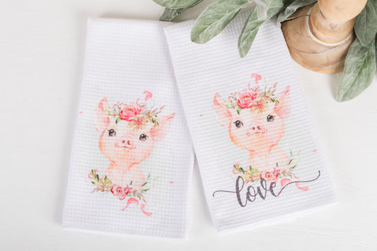 Whimsical Valentine Tea Towels