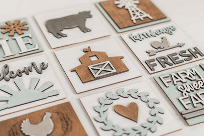DIY Interchangeable Square 4.25" Kit - Farmhouse Fresh