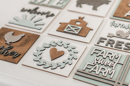 DIY Interchangeable Square 4.25" Kit - Farmhouse Fresh