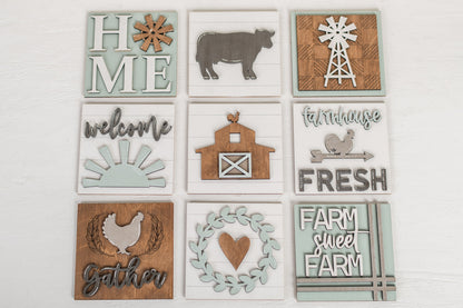 DIY Interchangeable Square 4.25" Kit - Farmhouse Fresh