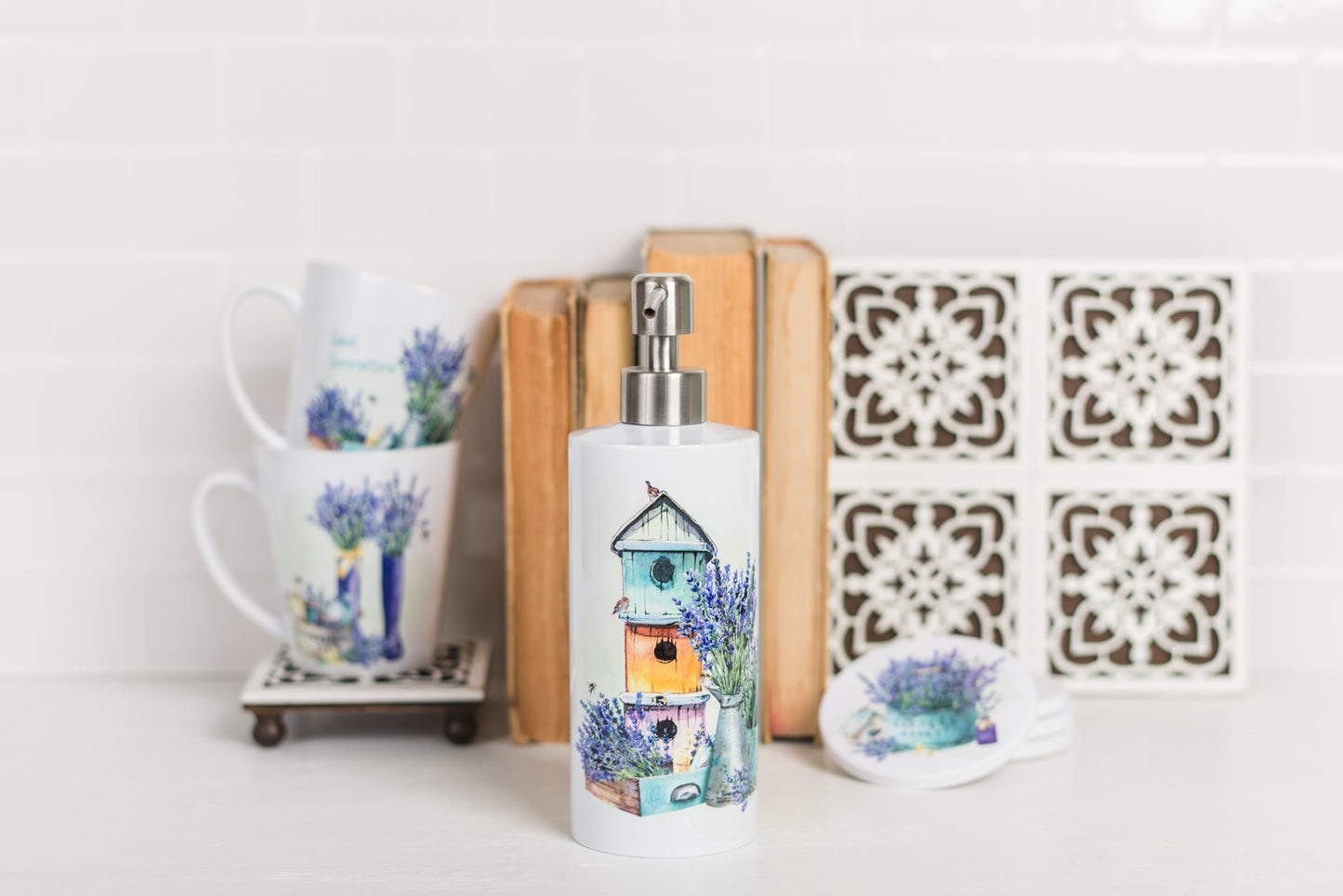 French Lavender Soap Dispenser