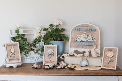 Fresh Blooms Floral Mini Frames DIY Kit