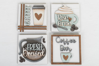 DIY Interchangeable Square 4.25" Kit - Fresh Brewed