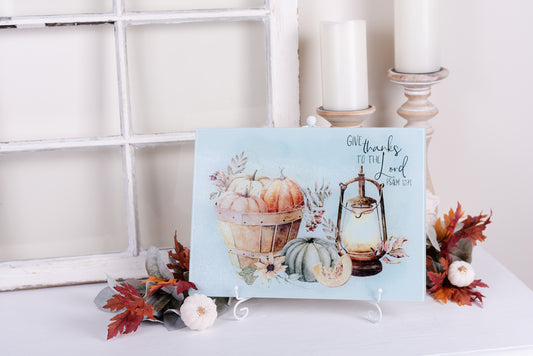 Cozy Autumn Cutting Board