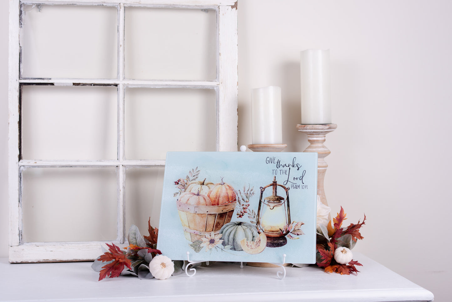 Cozy Autumn Cutting Board