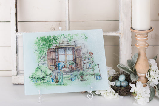 Country Garden Cutting Board