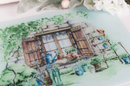 Country Garden Cutting Board