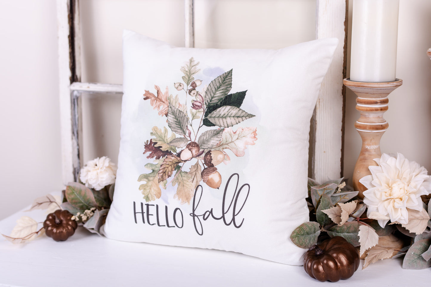 Woodland Pillow Cover - Hello Fall