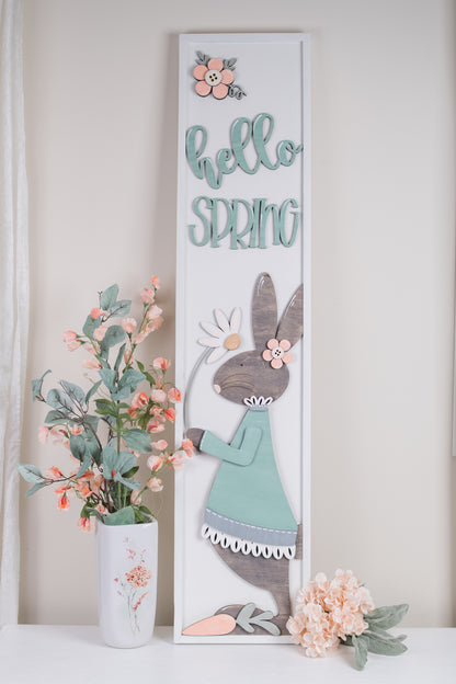 DIY Spring Porch Leaner Kit - Hello Spring