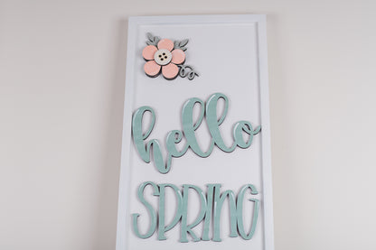 DIY Spring Porch Leaner Kit - Hello Spring