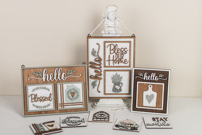 DIY Interchangeable Square 4.25" Kit - Bless Our Home