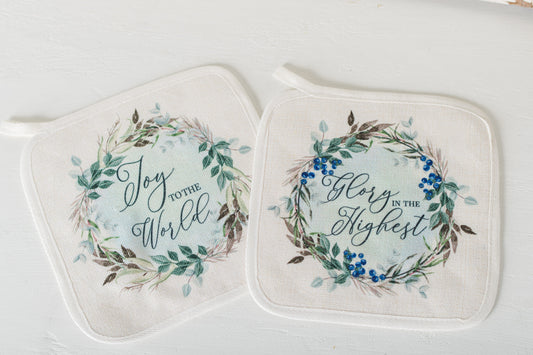 Hope Has Come Pot Holders