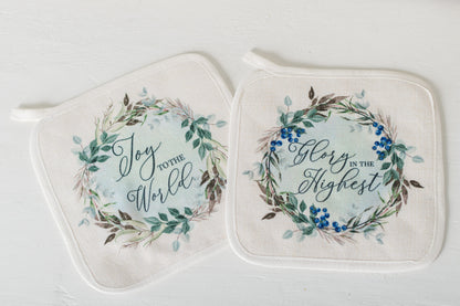 Hope Has Come Pot Holders