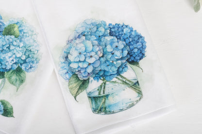 Flower Market Hydrangea Hand Towels