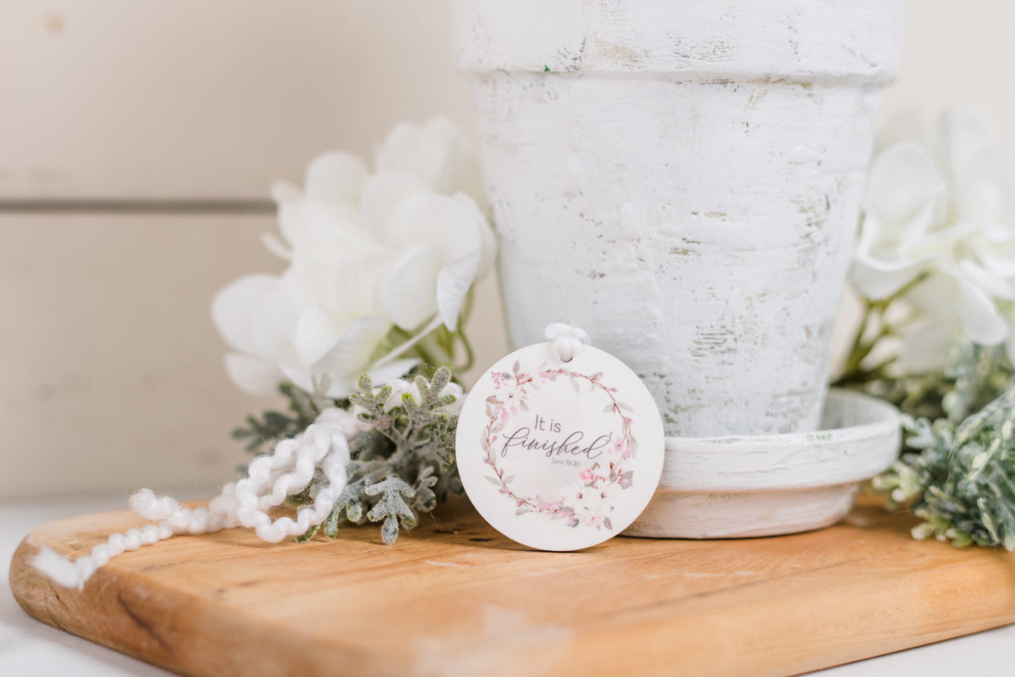 Country Garden - Pots Round Decor Tag