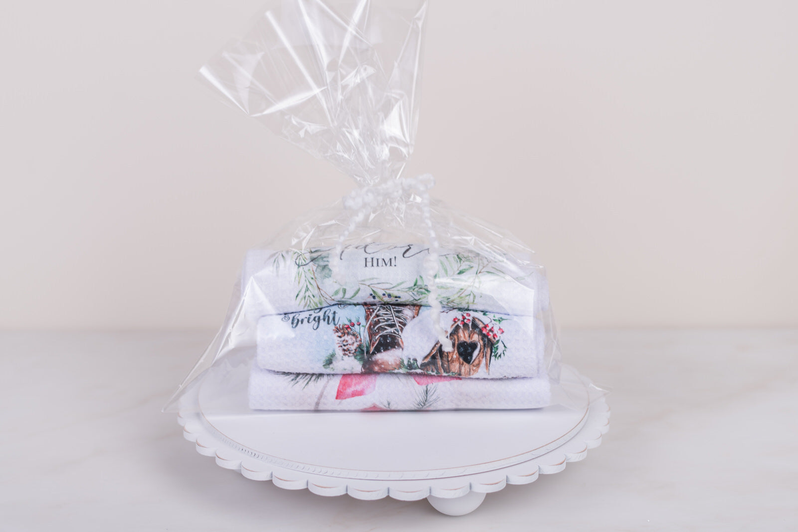 Christmas tea towels done for you gift set 