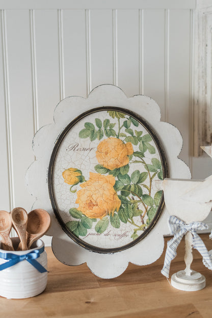 Large Scalloped Oval Interchangeable Frame Kit