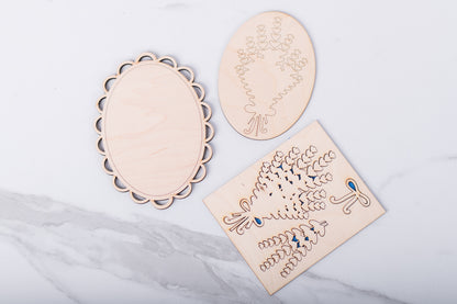 DIY Lavender Decor Set | Tiered Tray Set | Farmhouse Lavender Collection Kit